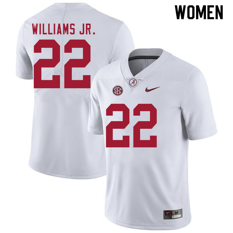 Women #22 Ronald Williams Jr. Alabama White Tide College Football Jerseys Sale-White